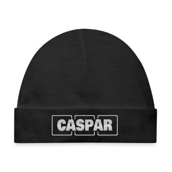 Caspar - Baby Premium Organic Mütze - Schwarz - Vorne