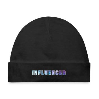 Influencer - Baby Premium Organic Mütze - Schwarz - Vorne