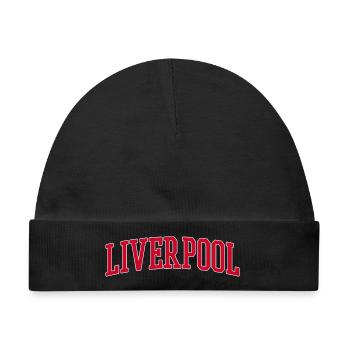 Liverpool Uk - Baby Premium Organic Mütze - Schwarz - Vorne