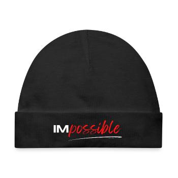 Geschenk "IM possible", sportliche Motivation - Baby Premium Organic Mütze - Schwarz - Vorne