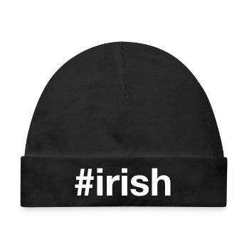 IRISH Irland Ireland Hashtag - Baby Premium Organic Mütze - Schwarz - Vorne