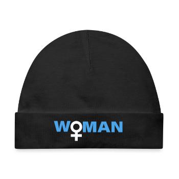 WOMAN - Baby Premium Organic Mütze - Schwarz - Vorne