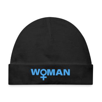 WOMAN - Baby Premium Organic Mütze - Schwarz - Vorne