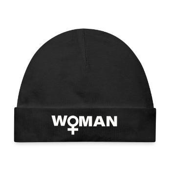 WOMAN - Baby Premium Organic Mütze - Schwarz - Vorne