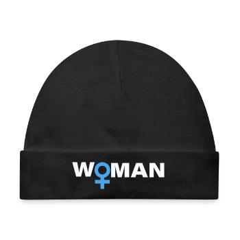 WOMAN - Baby Premium Organic Mütze - Schwarz - Vorne