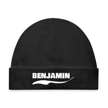 Benjamin - Baby Premium Organic Mütze - Schwarz - Vorne
