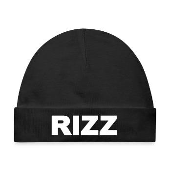RIZZ - Baby Premium Organic Mütze - Schwarz - Vorne
