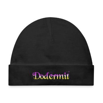 Dodermit Gradient Splatter - Baby Premium Organic Mütze - Schwarz - Vorne
