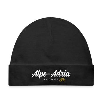 Alpe Adria Radweg - Baby Premium Organic Mütze - Schwarz - Vorne