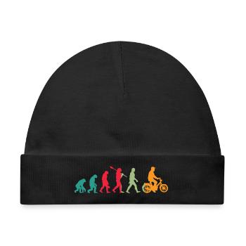 Mofa Evolution Moped - Baby Premium Organic Mütze - Schwarz - Vorne