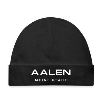 Aalen - Baby Premium Organic Mütze - Schwarz - Vorne