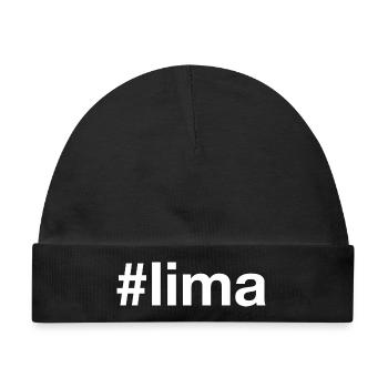 Lima Peru Hashtag - Baby Premium Organic Mütze - Schwarz - Vorne