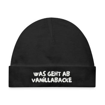 was geht ab vanillabacke - Baby Premium Organic Mütze - Schwarz - Vorne