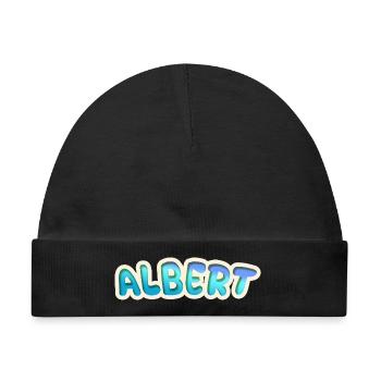 Albert als Beruf - Baby Premium Organic Mütze - Schwarz - Vorne