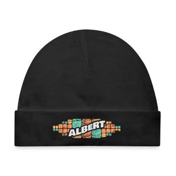 Albert als Vorname - Baby Premium Organic Mütze - Schwarz - Vorne