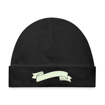 banderole_symbol - Baby Premium Organic Mütze - Schwarz - Vorne