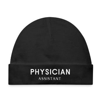 Physician Assistant Typographie - Baby Premium Organic Mütze - Schwarz - Vorne