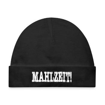 Mahlzeit - Baby Premium Organic Mütze - Schwarz - Vorne