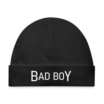 Bad Boy - Baby Premium Organic Mütze - Schwarz - Vorne