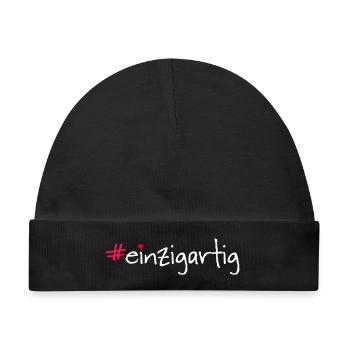 #einzigartig - Baby Premium Organic Mütze - Schwarz - Vorne