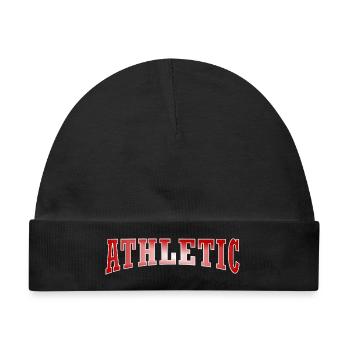 Athletic design squad - Baby Premium Organic Mütze - Schwarz - Vorne