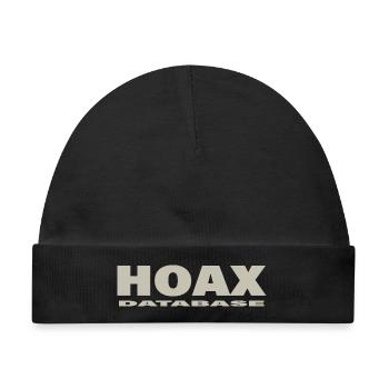 HOAX - Baby Premium Organic Mütze - Schwarz - Vorne