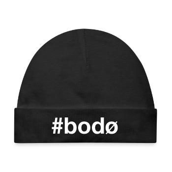 Bodø White Hashtag - Baby Premium Organic Mütze - Schwarz - Vorne