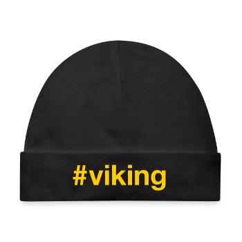 VIKING Hashtag - Baby Premium Organic Mütze - Schwarz - Vorne