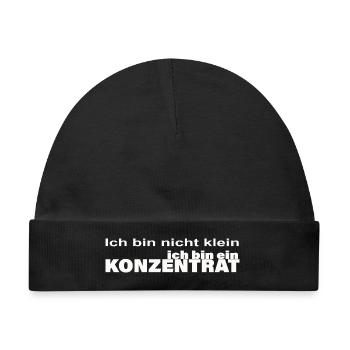 KONZENTRAT - Baby Premium Organic Mütze - Schwarz - Vorne