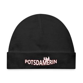 POTSDAMERIN - Baby Premium Organic Mütze - Schwarz - Vorne