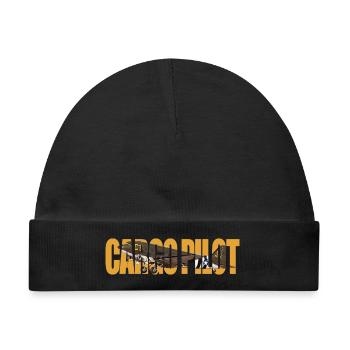 Cargo pilot C-47 - Baby Premium Organic Mütze - Schwarz - Vorne