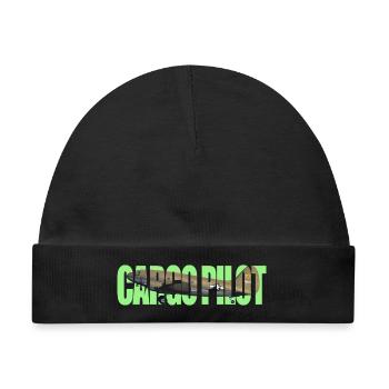Cargo pilot C-46 - Baby Premium Organic Mütze - Schwarz - Vorne