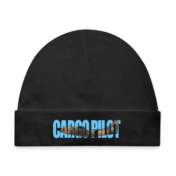 Cargo pilot C-123 - Baby Premium Organic Mütze - Schwarz - Vorne