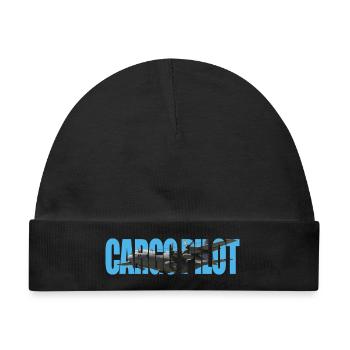 Cargo pilot C-130 - Baby Premium Organic Mütze - Schwarz - Vorne