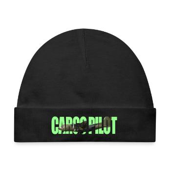 Cargo pilot C-160 - Baby Premium Organic Mütze - Schwarz - Vorne