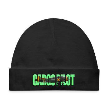 Cargo pilot Ju-52 - Baby Premium Organic Mütze - Schwarz - Vorne