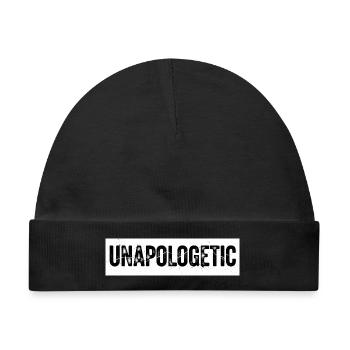 Unapologetic Authentics - Baby Premium Organic Mütze - Schwarz - Vorne