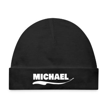 michael - Baby Premium Organic Mütze - Schwarz - Vorne