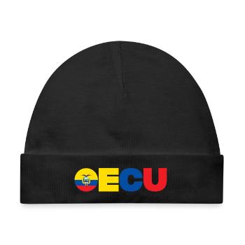 Ecuador - Baby Premium Organic Mütze - Schwarz - Vorne