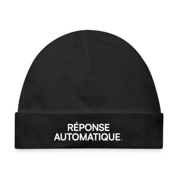 Auto-Antwort-Humor-Desktop - Baby Premium Organic Mütze - Schwarz - Vorne