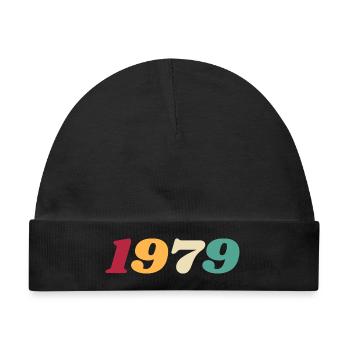 1979 Geschenk 1979 Geburtstag 1979 Retro 1979 - Baby Premium Organic Mütze - Schwarz - Vorne