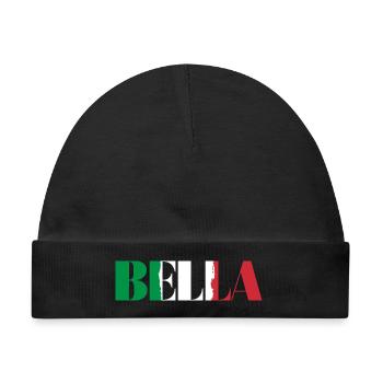 Bella Italia - Baby Premium Organic Mütze - Schwarz - Vorne