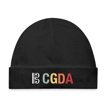 CGDA Bratsche Viola Tuning Saite Musiker retro - Baby Premium Organic Mütze - Schwarz - Vorne