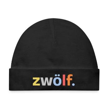 12. Geburtstag Junge Zwölf 12 Jahre Jubiläum  - Baby Premium Organic Mütze - Schwarz - Vorne