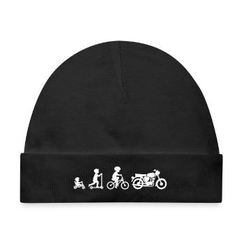 Moped Evolution DDR S51 Ostdeutschland Ostalgie  - Baby Premium Organic Mütze - Schwarz - Vorne