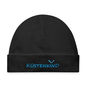 KÜSTENKIND - Baby Premium Organic Mütze - Schwarz - Vorne