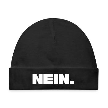 Nein. - Baby Premium Organic Mütze - Schwarz - Vorne