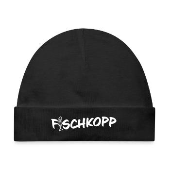 Fischkopp - Baby Premium Organic Mütze - Schwarz - Vorne