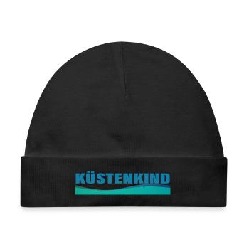 KÜSTENKIND - Baby Premium Organic Mütze - Schwarz - Vorne