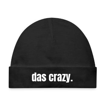 Das Crazy Jugendsprache Insider Meme Cool Verrückt - Baby Premium Organic Mütze - Schwarz - Vorne